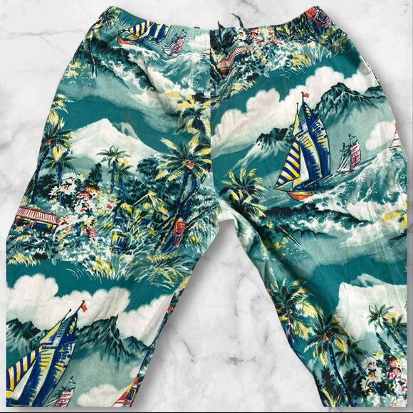 Polo Ralph Lauren's Men's Large Pajama Pants Sleepwear Tropical-Print - Picture 14 of 16